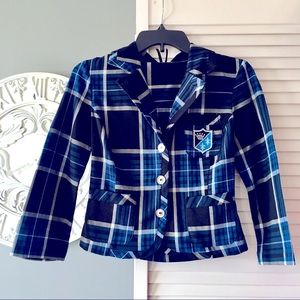 Plaid Crest Blazer